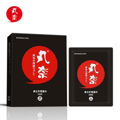 日本丸奈持久濕紙巾隨身包 龜頭敏感專用 正品延時抗早洩強力持久液